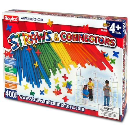 Roylco Straws & Connector Set, 400 Pieces R60881